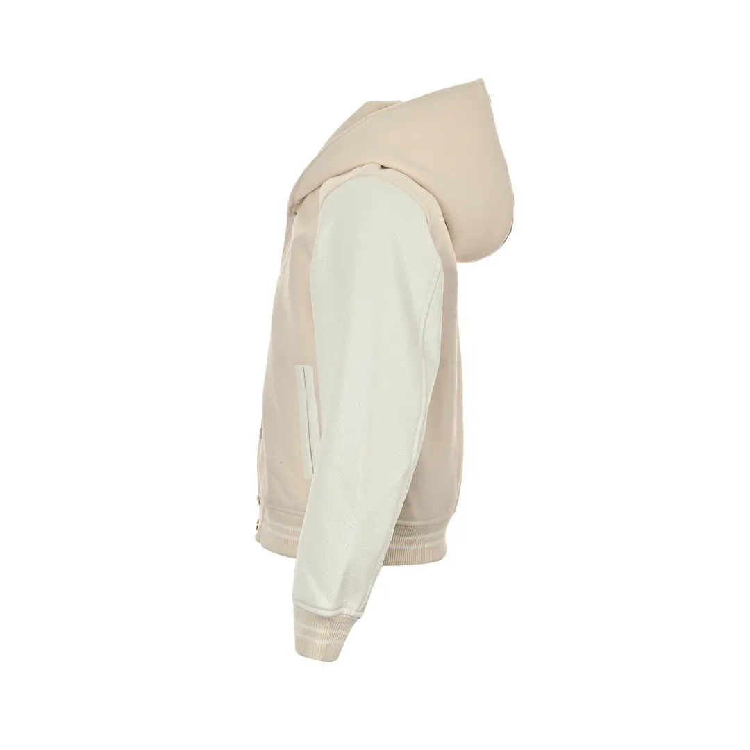 Louis Vuitton/Louis Vuitton 24Fw Nautical Series Pearl Embroidered Conch Hooded Baseball Jacket